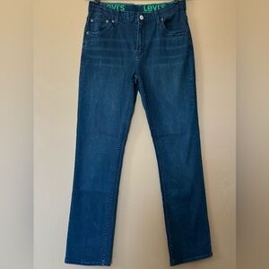 Levis 511 Slim Fit Jeans 29x31 Dark Wash Youth 18R Denim Classic Straight Leg